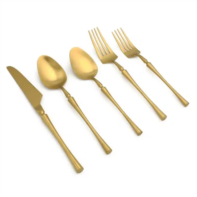 Mat srebrni set pribora i pribora od nehrđajućeg čelika